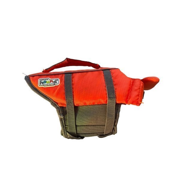 Outward Hound Ripstop Dog Life Jacket Extra Small 5-15 Lbs Orange Gray - Picture 2 of 7